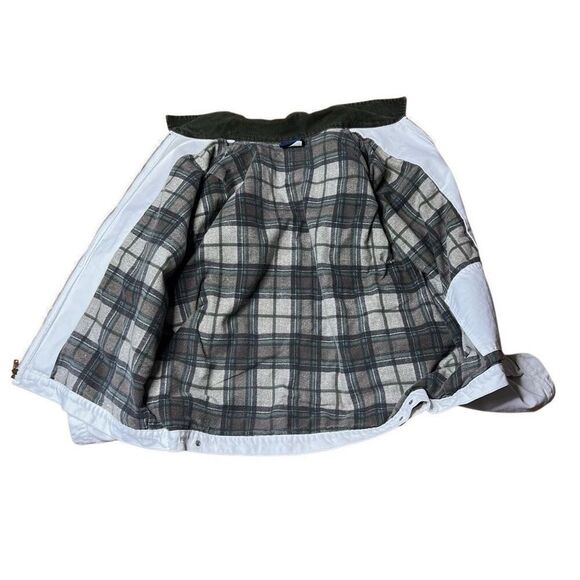 Vintage 90s Dickies White Canvas Detroit Style Jacket Blanket Lined - Picture 10 of 12